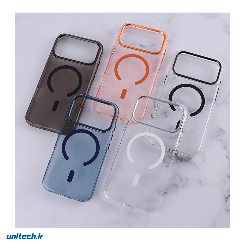 قاب مگ سیف اورجینال شیشه ای رنگی مناسب iPhone 17 Pro Max6